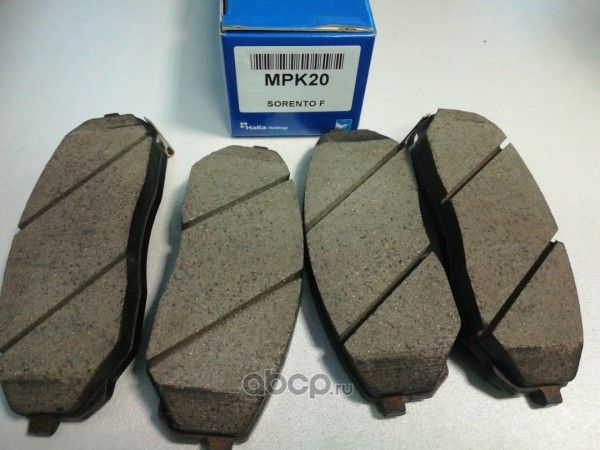 КОМПЛЕКТ КОЛОДОК ТОРМОЗНЫХ ДИСКОВЫХ KIA MPK20 (Mando). Артикул mpk20
