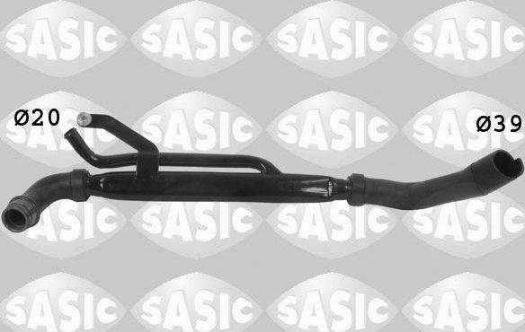 Патрубок системы охлаждения (радиатора) Sasic левый нижний для Peugeot 406 I 1996-1999. Артикул 3400005