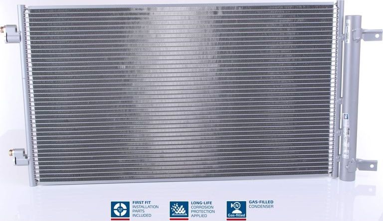 Радиатор кондиционера (конденсатор) Nissens (алюминий). Артикул 940735