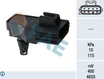 Датчик абсолютного давления (ДАД, MAP) FAE для Ford Focus I 2003-2004. Артикул 15049