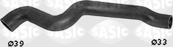 Патрубок радиатора (системы охлаждения) Sasic левый нижний для Opel Kadett E 1984-1991. Артикул SWH6744
