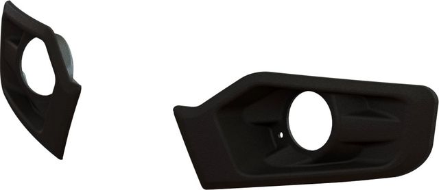 Ободки противотуманных фар АВС-Дизайн для УАЗ 2005-2026. Черные, 2 шт.. Артикул ABC.UAZ.FB.FHL.12B