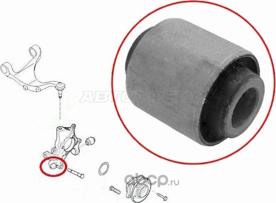 Сайлентблок задней цапфы HYUNDAI SANTA FE CM 200 (SAT). Артикул ST551182B000