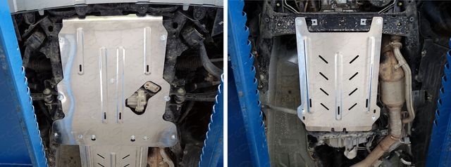 Защита алюминиевая ТСС (4 мм) для картера и КПП Land Rover Discovery V 2017-2026. Артикул ZKTCC00314K