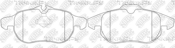 Тормозные колодки NiBK передние для Saab 9-3 I 1998-2003. Артикул PN0325