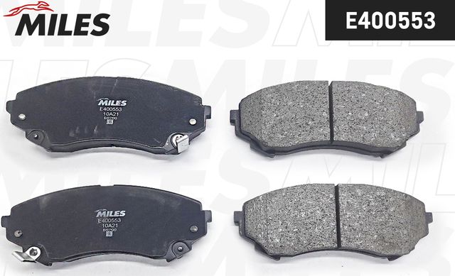 Тормозные колодки Miles (Low-Metallic) передние для Cadillac CTS II 2008-2014. Артикул E400553