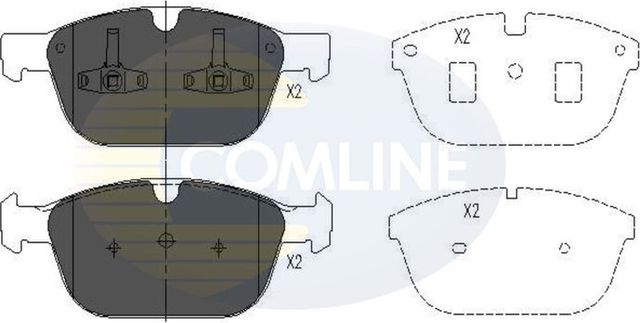 Тормозные колодки Comline Comline. Артикул CBP06069