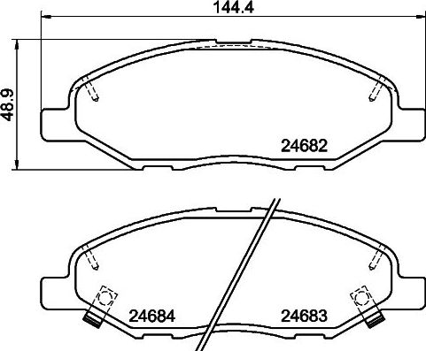 Тормозные колодки Nisshinbo. Артикул NP2012