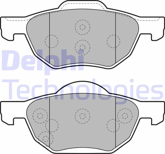 Тормозные колодки Delphi (Low-Metallic). Артикул LP1862