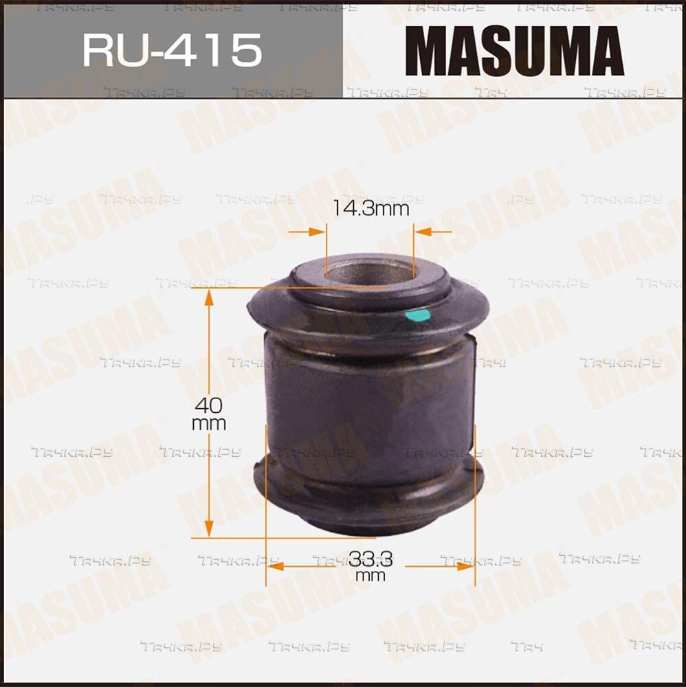 Сайлентблок заднего рычага подвески Masuma правый/левый для Nissan X-Trail T30 2001-2013. Артикул RU-415