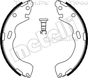 Тормозные колодки Metelli задние для Mazda 626 V (GF) 1997-2002. Артикул 53-0216