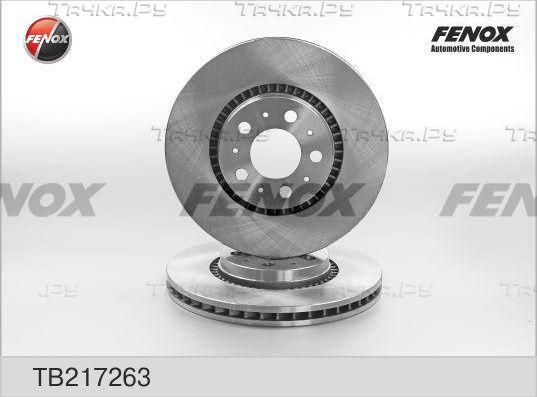Тормозной диск Fenox передний для Volvo S80 I 1998-2006. Артикул TB217263