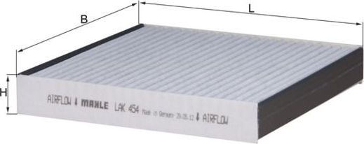 Салонный фильтр Mahle-Knecht. Артикул LAK 454