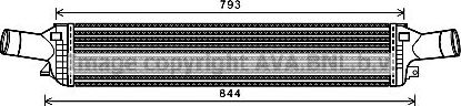 Интеркулер AVA для Audi A6 allroad III (C7) 2012-2016. Артикул AIA4319