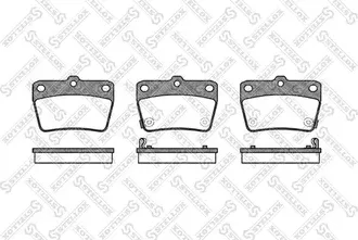Тормозные колодки Stellox. Артикул 850 002-SX