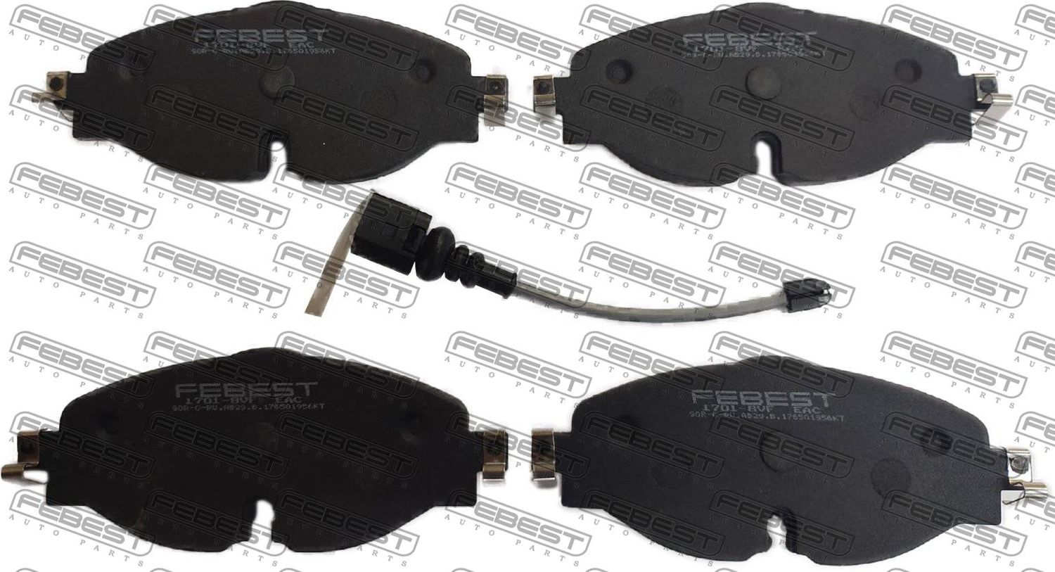 Тормозные колодки Febest. Артикул 1701-8VF
