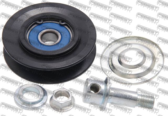 Натяжной ролик (натяжитель) приводного поликлинового ремня Febest. Артикул 0187-FZJ80