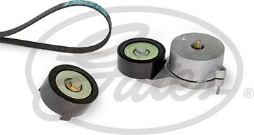 Приводной ремень поликлиновой с роликами (комплект) Gates FleetRunner™ Micro-V® Kit для DAF XF 2012-2014. Артикул K058PK2080HD