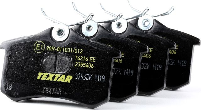 Тормозные колодки Textar задние для Renault Megane III 2008-2016. Артикул 2355406