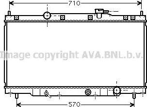 Радиатор охлаждения двигателя AVA для Honda CR-V II 2001-2007. Артикул HD2162