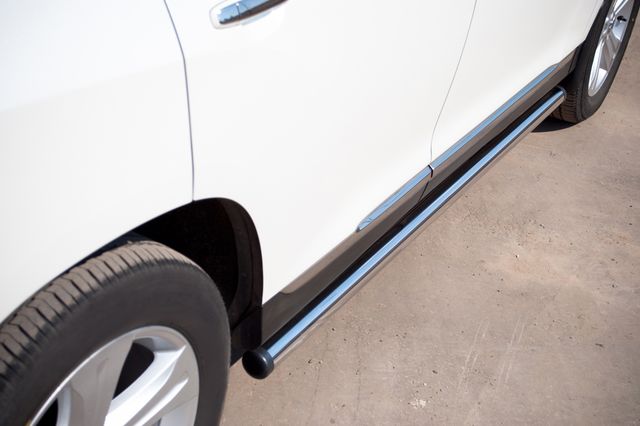 Защита порогов RusStal труба d63 (вариант 2) для Toyota Highlander II 2010-2014. Артикул THT-0007372