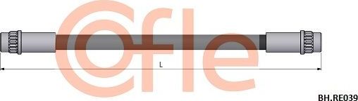 Тормозной шланг Cofle задний для Renault Trafic II 2001-2014. Артикул 92.BH.RE039