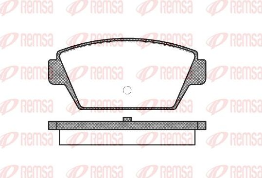 Тормозные колодки Remsa. Артикул 0215.00