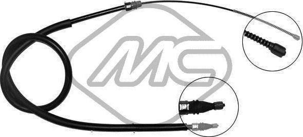 Трос ручника (тросик ручного тормоза) Metalcaucho правый для Renault Megane I 1996-2003. Артикул 83070