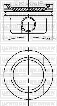 Поршень Yenmak для Audi A6 I (C4) 1994-1997. Артикул 31-03294-000