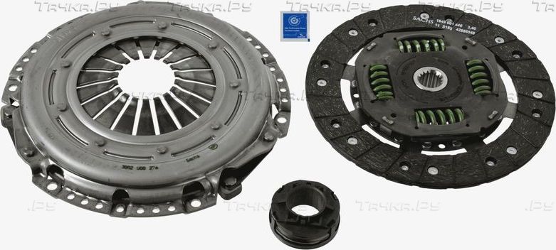 Сцепление (комплект) SACHS для Chrysler Voyager IV 2000-2008. Артикул 3000 951 259