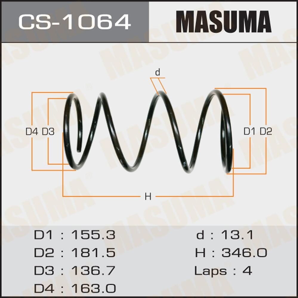 Пружина подвески Masuma. Артикул CS-1064
