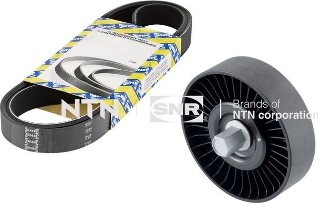 Приводной ремень поликлиновой с роликами (комплект) NTN / SNR. Артикул KA884.02