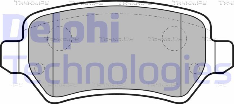 Тормозные колодки Delphi (Low-Metallic). Артикул LP1681