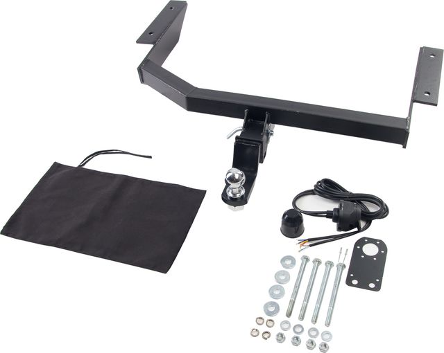 Фаркоп Halty для SsangYong Istana левый и правый руль 1995-2003. Американский квадрат. Артикул SSYIstE (H.S36.E)