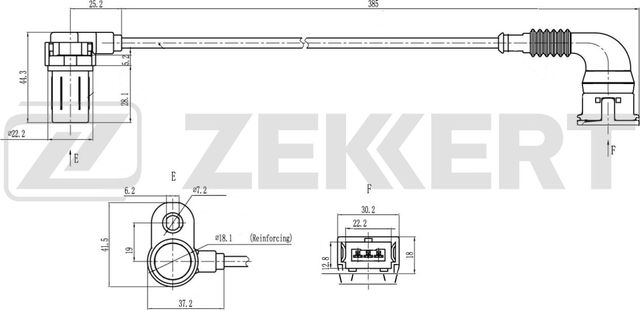 Датчик положения коленвала Zekkert. Артикул SE-4117