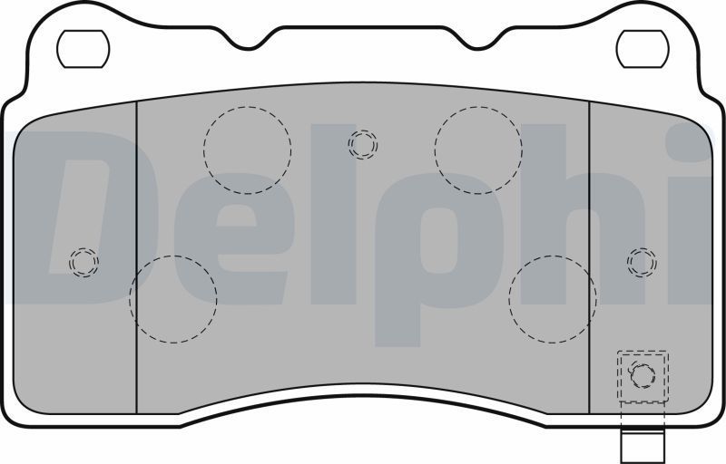 Тормозные колодки Delphi (Low-Metallic). Артикул LP1858
