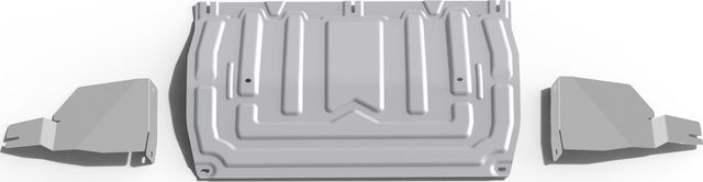 Защита алюминиевая Rival для картера, КПП, пыльников левого и правого Chery Tiggo 8 2020-2026. Артикул 333.0922.2