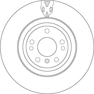 Тормозной диск TRW. Артикул DF6833S