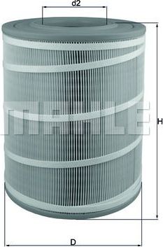 Воздушный фильтр Mahle. Артикул LX 3480