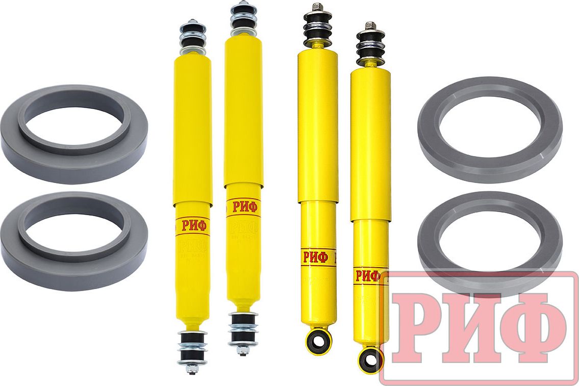 Лифт-комплект РИФ лайт для Toyota Land Cruiser 80 1988-1998, лифт 20 мм. Артикул RIF-TLC80-A-lite