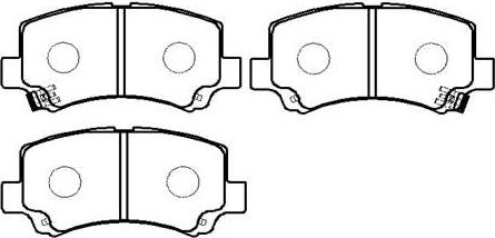 Тормозные колодки HSB. Артикул HP5138