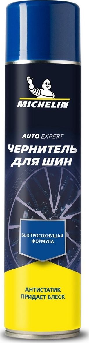 Чернитель для шин MICHELIN, 520 мл., аэрозоль, глянцевый. Артикул 31432