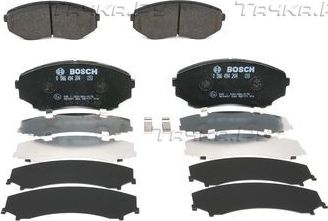Тормозные колодки Bosch (Low-Metallic) передние для Mazda MPV I (LV) 1996-1999. Артикул 0 986 494 204