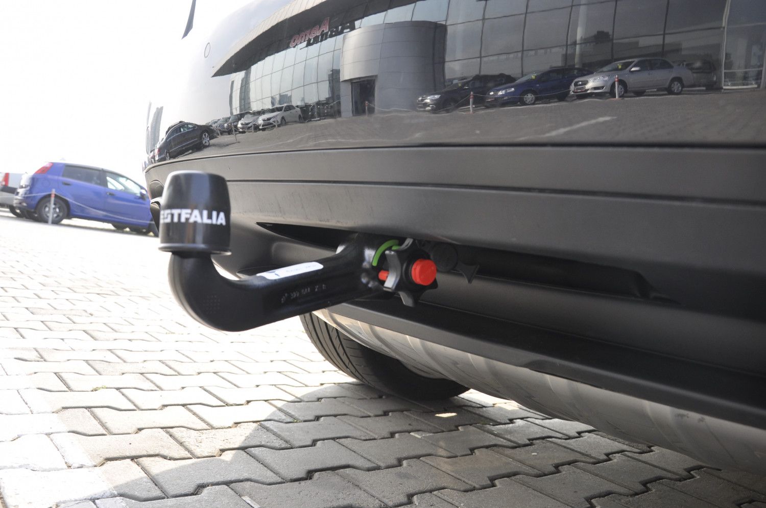 Фаркоп Westfalia для Porsche Cayenne I (без зап.колеса) 2002-2010. Быстросъемный крюк. Артикул 321736600001