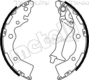 Тормозные колодки Metelli задние для Hyundai Accent III 2006-2010. Артикул 53-0182