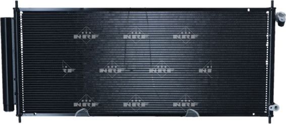 Радиатор кондиционера (конденсатор) NRF EASY FIT для Honda Jazz I 2002-2008. Артикул 35791