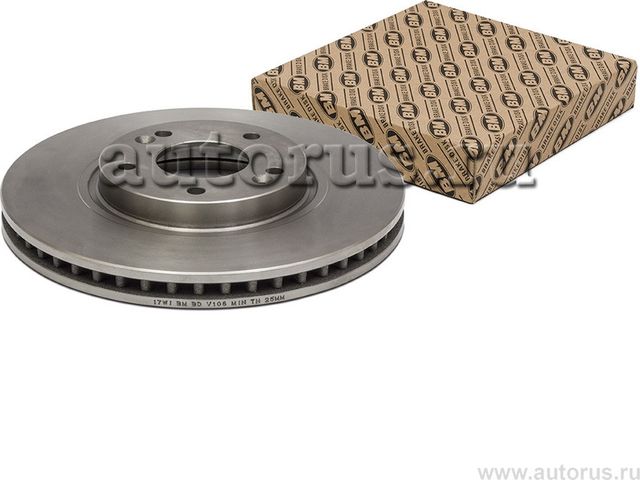 Диск тормозной передний вентилируемый 1шт Volkswagen Jetta V (1K2)/Jetta VI (162 (BM). Артикул BDV108