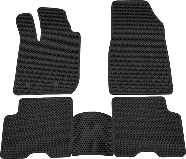 Коврики Rezkon EVA Соты для салона Renault Arkana I 2019-2026 Черный кант. Артикул 9129040101