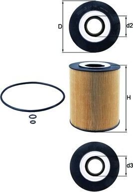 Топливный фильтр Mahle. Артикул KX 420D