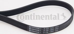 Приводной ремень поликлиновой ContiTech для Mitsubishi Colt VI (Z20/Z30) 2004-2012. Артикул 5PK1207